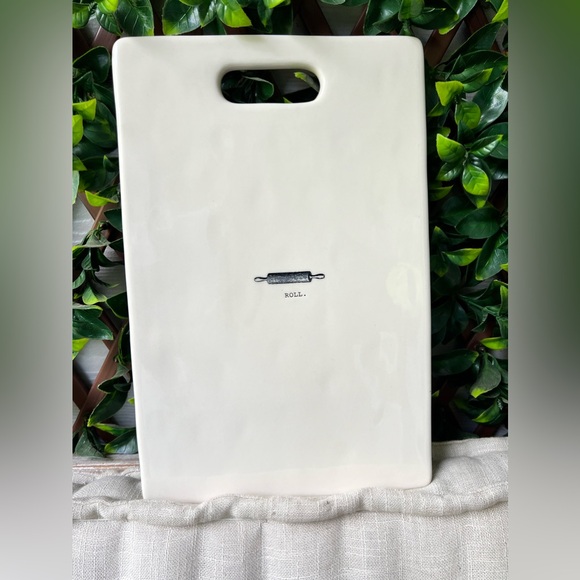 Rae Dunn Icon Roll Ceramic Cutting Board NWT - Picture 1 of 3